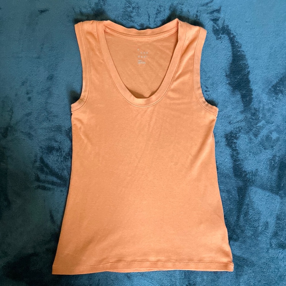 Orange tank top - a new day